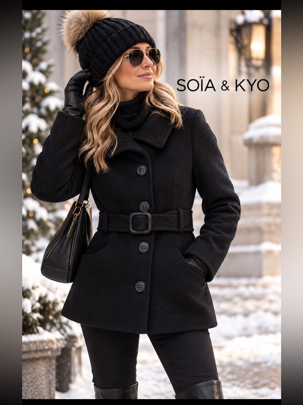 SOIA & KYO, wool pea coat!